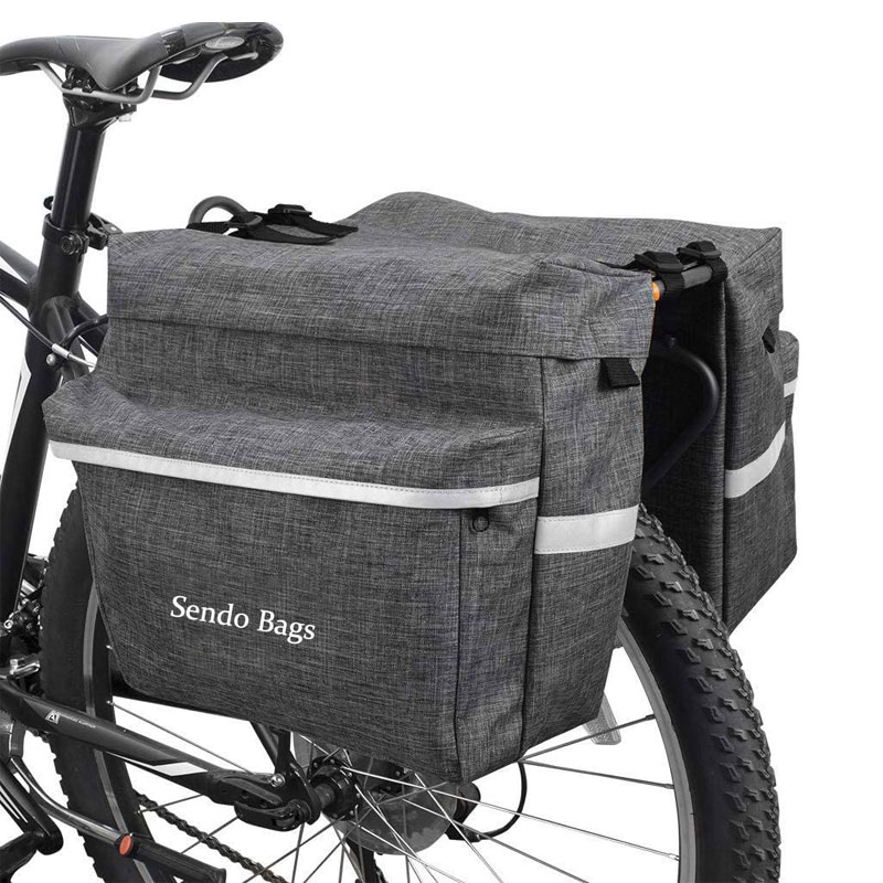 reflective bike frame bag with mesh side pockets 复制