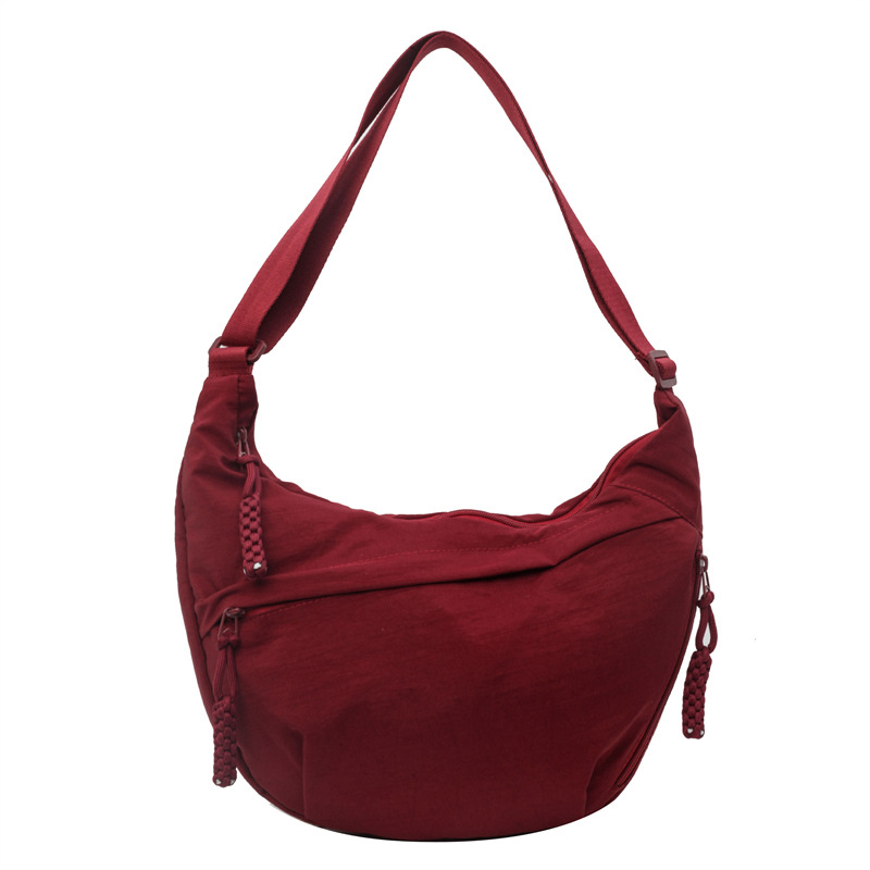 2026 new style spring summer dumpling bag pink underarm zipper shoulder bag for women 复制 2026 new style spring summer dumpling bag pink underarm zipper shoulder bag for women 复制